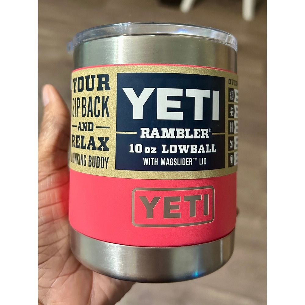 Yeti Low Ball 10 oz Retired Color Bimini Pink